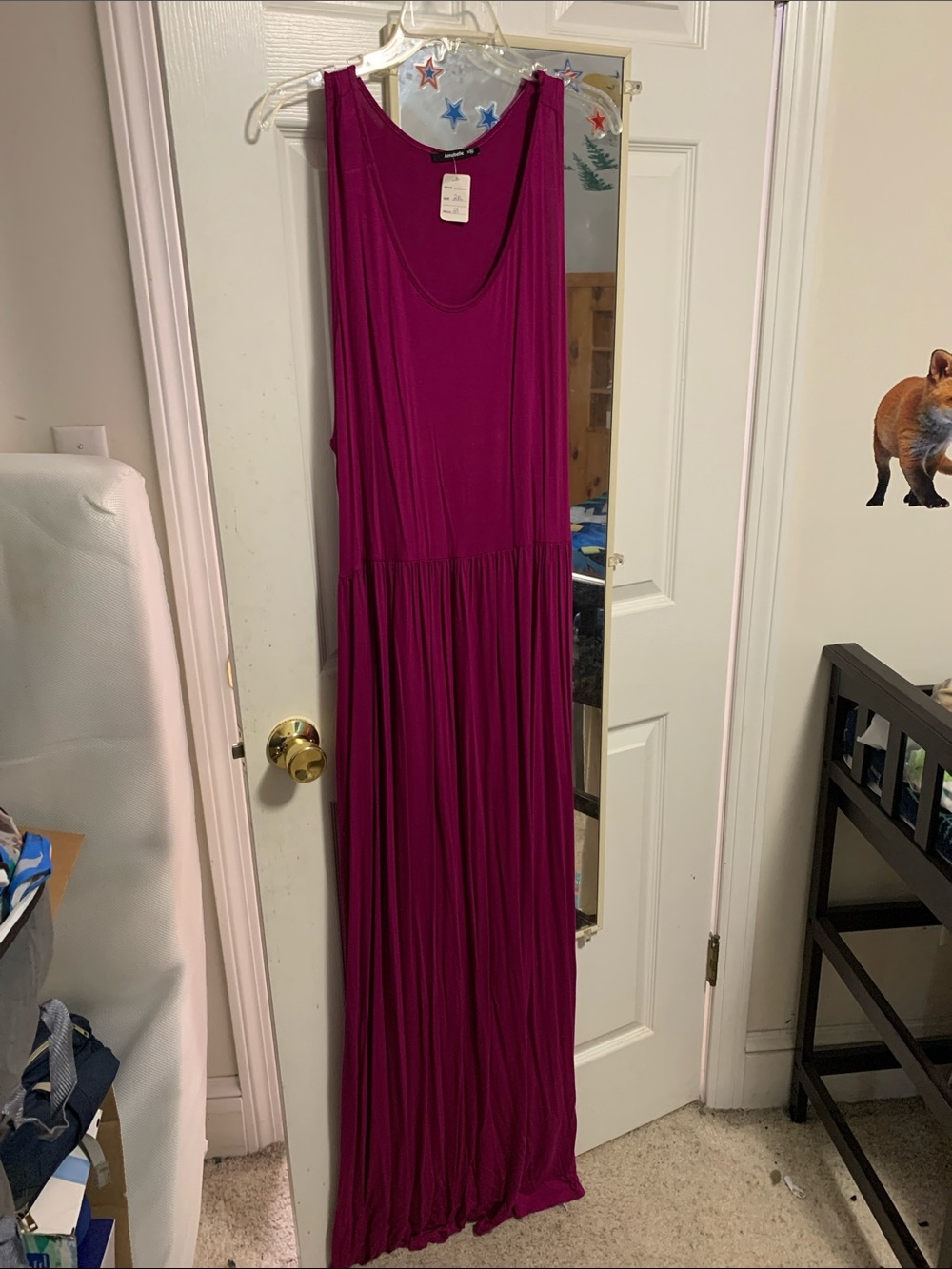 Sleeveless Magenta Maxi Dress - Elegant Everyday Style